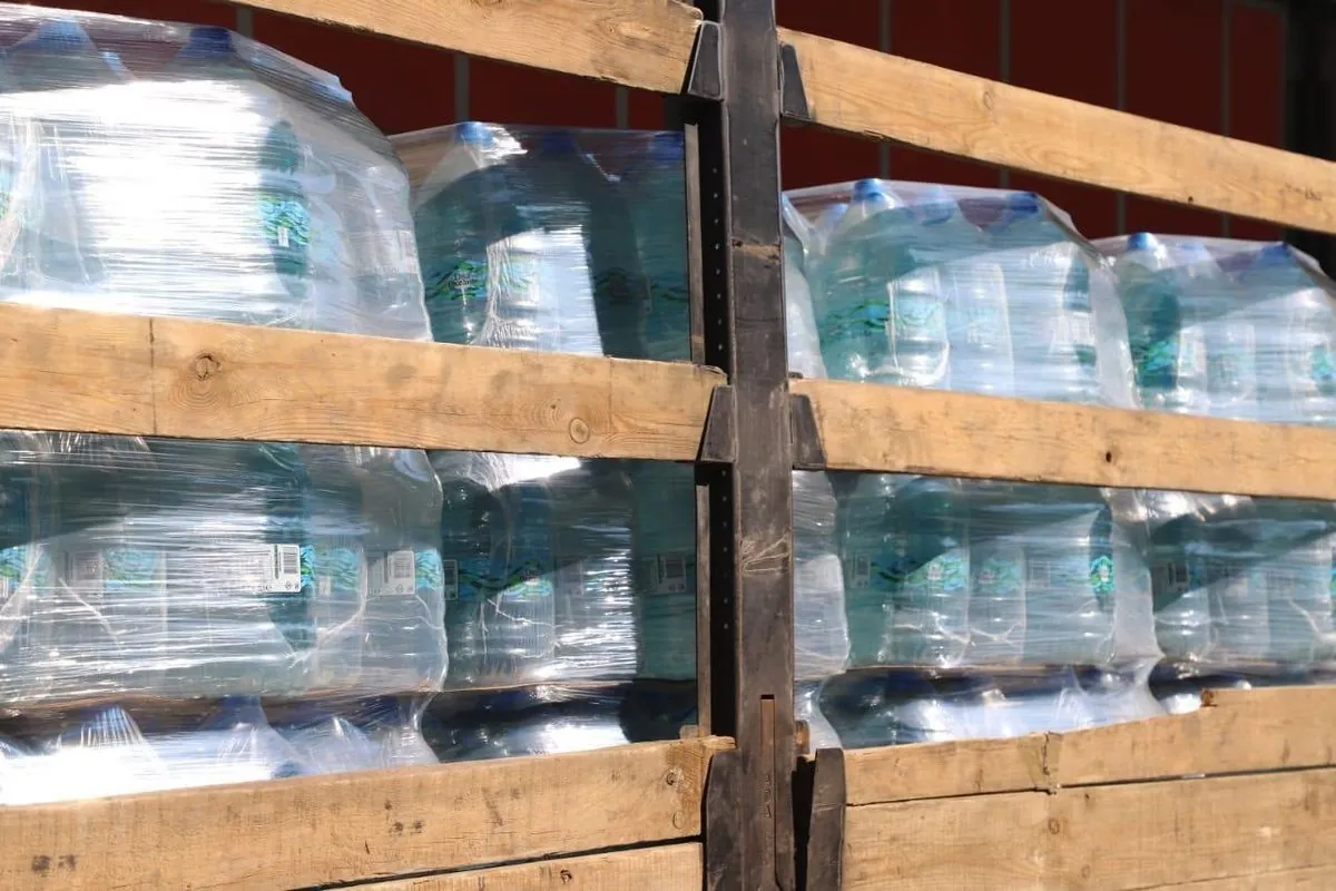 Благодійний Фонд Братів Мкртчан передав 80 тонн питної води для громад Донеччини
