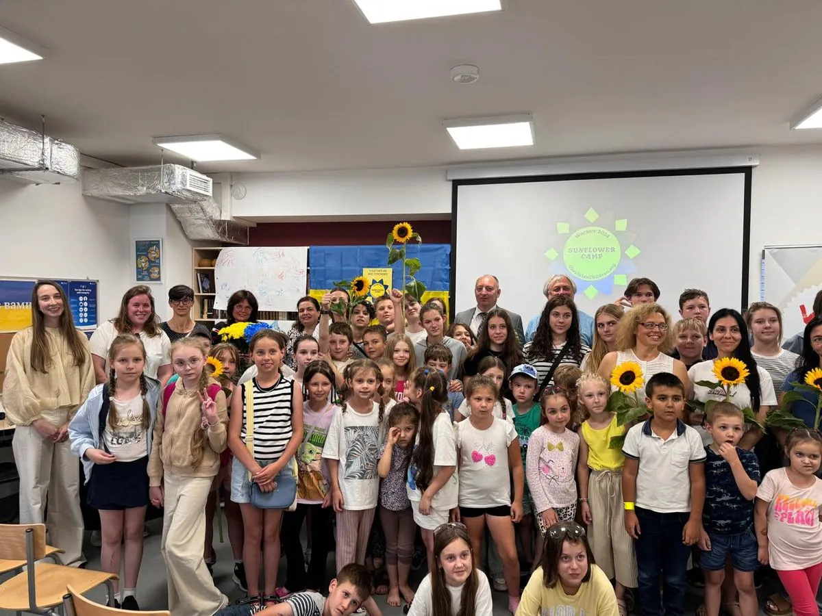 Summer camp for Ukrainian children opened in Warsaw