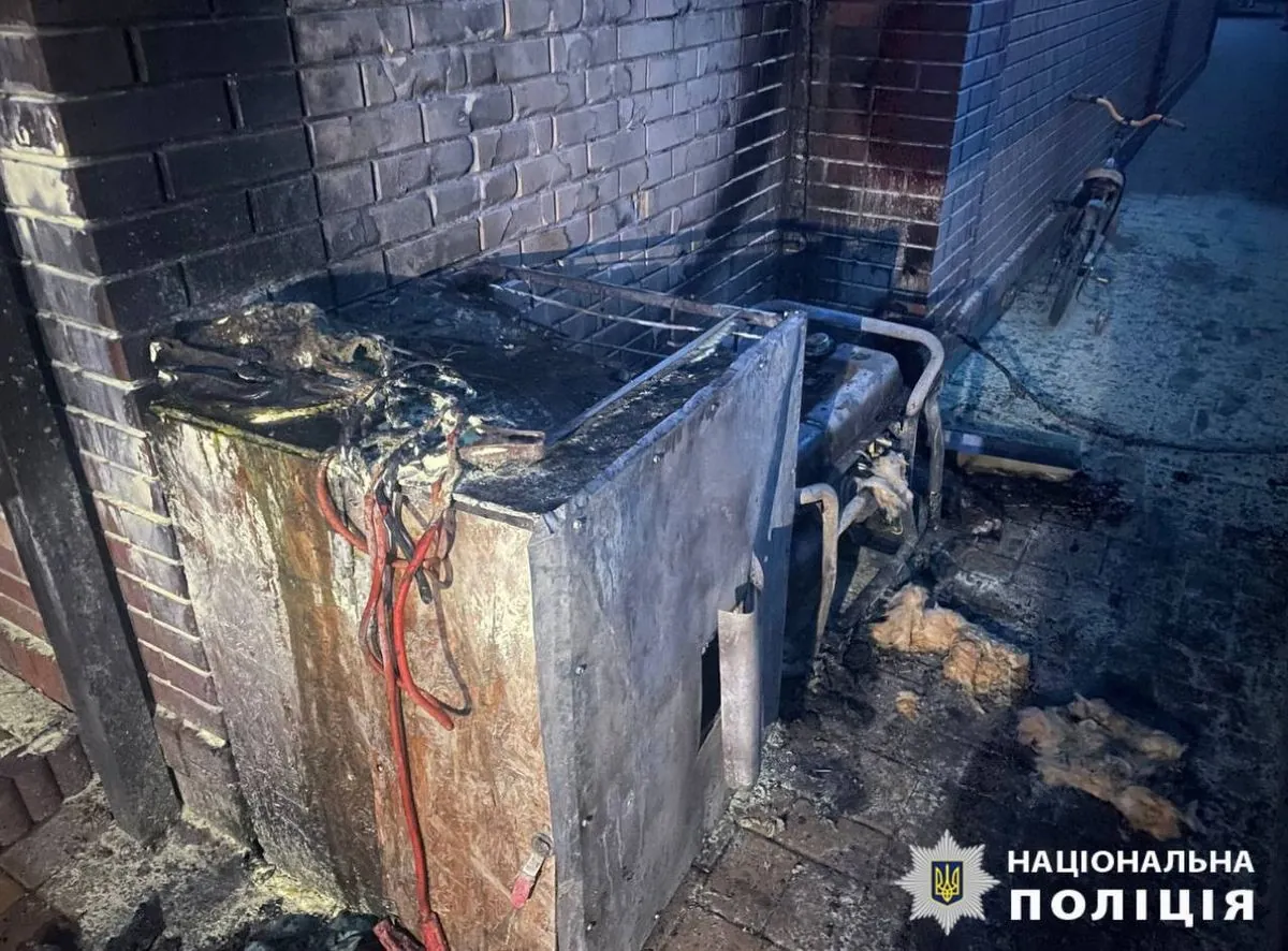 A generator caused a fire in Bila Tserkva: it exploded after several hours of work