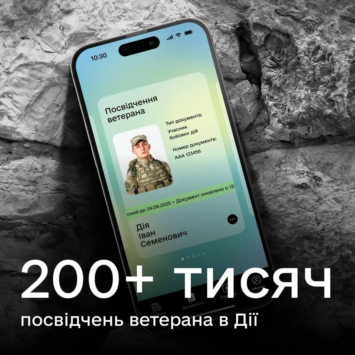 Украинцы сгенерировали 200+ тысяч удостоверений ветерана в Дии - Федоров
