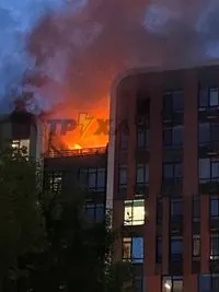 В Киеве на Теремках масштабный пожар - вероятно взорвался генератор