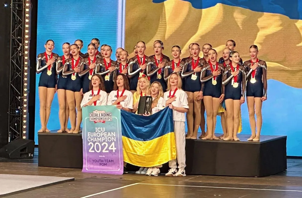 Ukrainian cheerleaders triumph at the European Championships, winning 5 gold medals