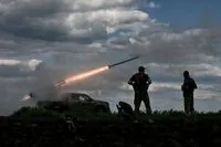 Air defense forces work on the outskirts of Kyiv