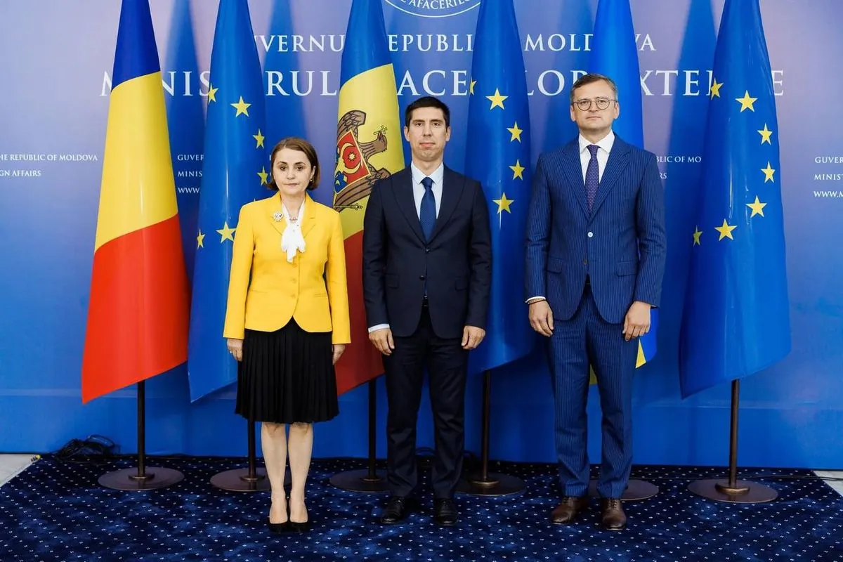 Foreign Ministers of Ukraine, Moldova and Romania meet in Chisinau