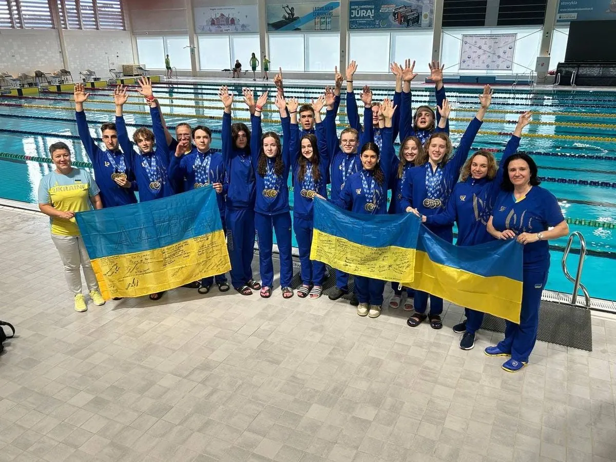 Українська збірна здобула вагому кількість нагород на чемпіонаті Європи з плавання в ластах 