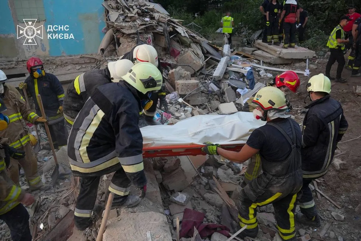 Search and rescue operations in a residential building in Kyiv have been completed: Rescuers found the body of a girl born in 2006.