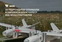 18 units received ARES UAV systems from WOG and partners