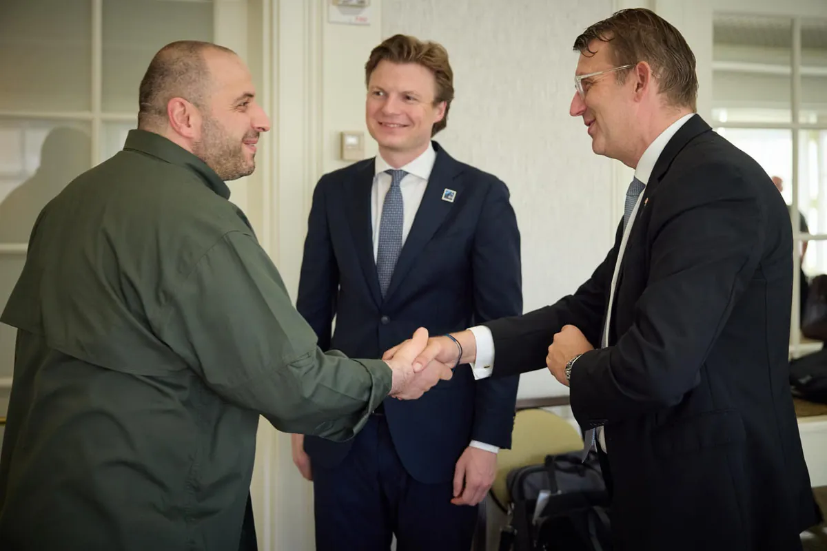 Umerov meets with Danish and Dutch defense ministers to discuss F-16 and investments in Ukrainian defense