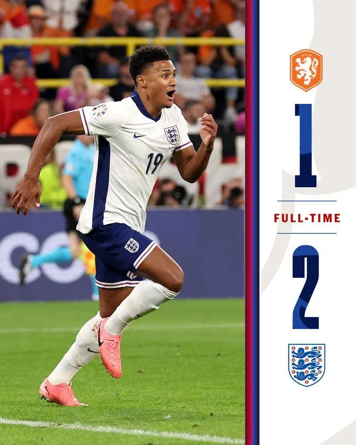 Англія вийшла до фіналу Євро-2024 після перемоги над Нідерландами з рахунком 2:1