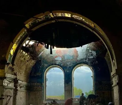 110-year-old church partially destroyed by enemy shelling in Donetsk region - Ministry of Culture