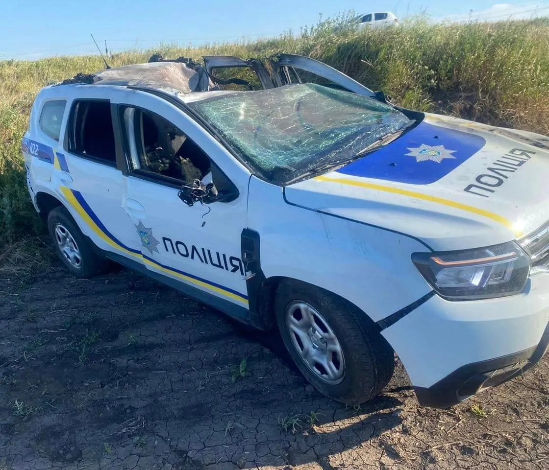 Enemy attacked a police car with a drone in Donetsk region, killing a law enforcement officer