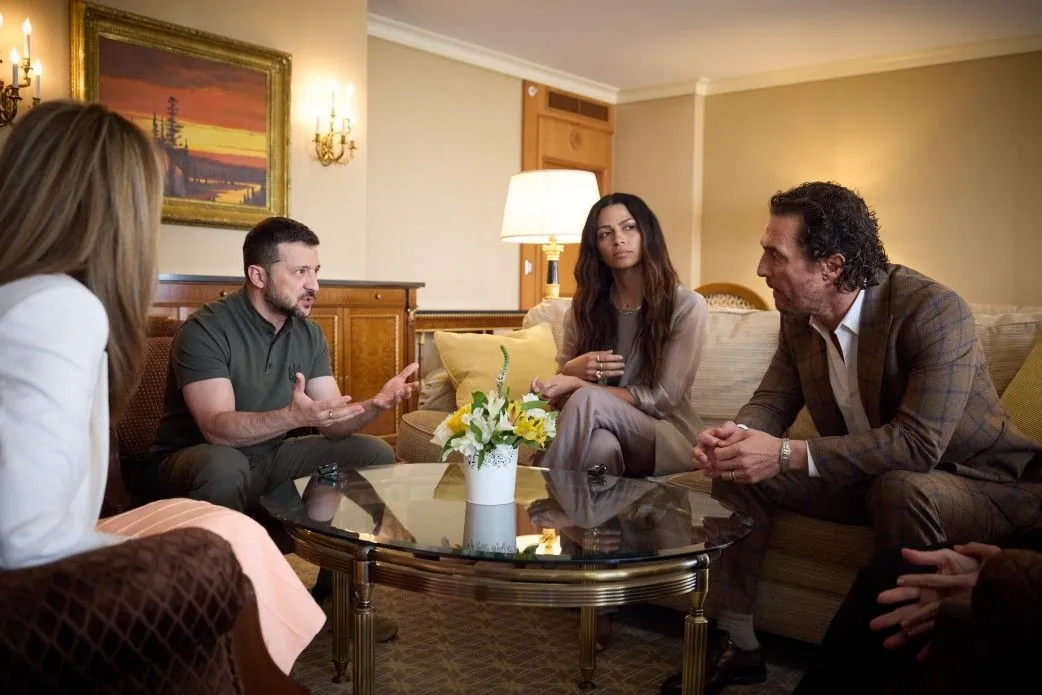 Zelenskyy meets with Matthew McConaughey and offers to support UNITED24