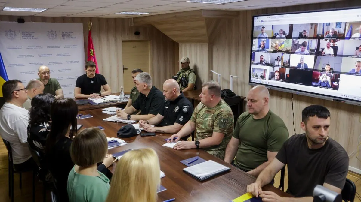 Shmyhal reported on the results of the offsite meeting in Zaporizhzhia region