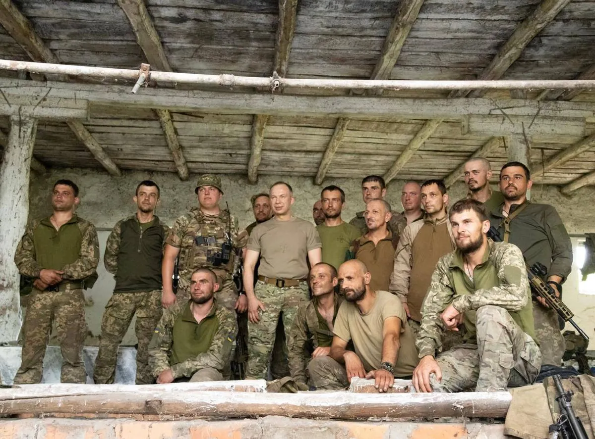 Сырский посетил боевые учения резервистов на востоке Украины