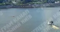 In Kyiv, a cable of a rappelling attraction across the Dnipro River broke, a person fell into the water and probably drowned