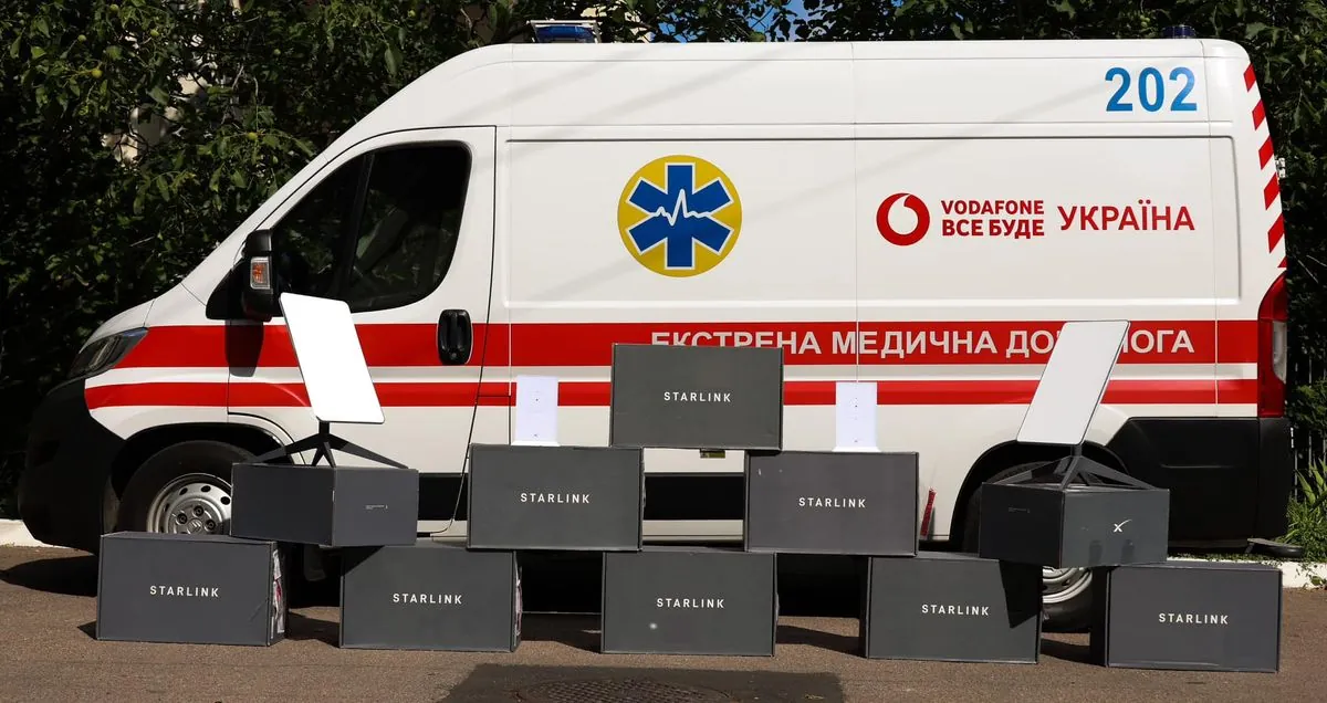 Для зв'язку на тлі відключень світла медикам екстреної допомоги на Київщині передали 10 Starlink - Кравченко