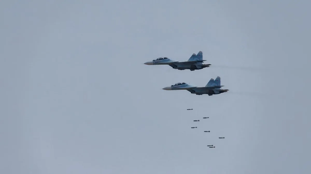 Повітряні Сили: Ворог застосовує керовані авіабомби на Харківщині