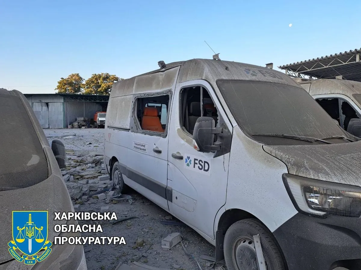Prosecutor's Office: in Kharkiv morning enemy attack hits office of Swiss Foundation for Mine Action