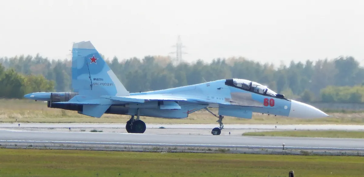 Сили оборони України знищили винищувач Су-30СМ на аеродромі "Саки" - OSINT-розслідувач