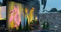 Taylor Swift packed a stadium in Munich, and at the same time, about 40 thousand fans crowded the hill opposite the concert venue