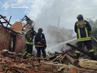 Shelling in Kharkiv region: fire destroys more than 100 poultry