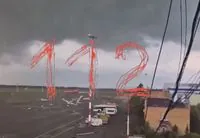 Tornado scatters airplanes at Russian international airport