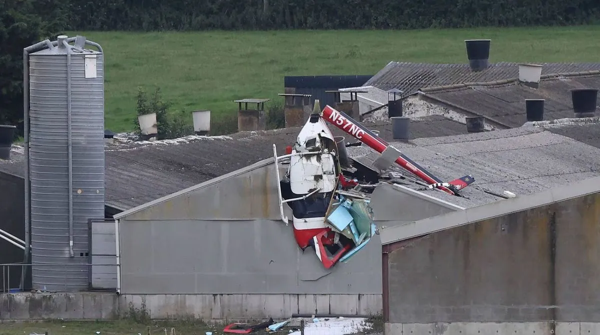 Two people killed in helicopter crash in Ireland