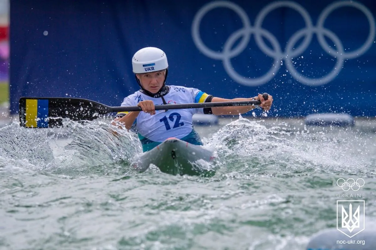 Viktoriya Us reached the final in rowing slalom at the 2024 Olympics