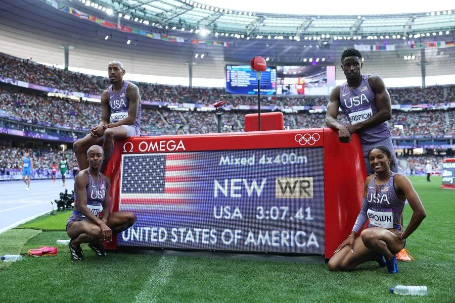 США встановили перший світовий рекорд Олімпіади-2024 у легкій атлетиці