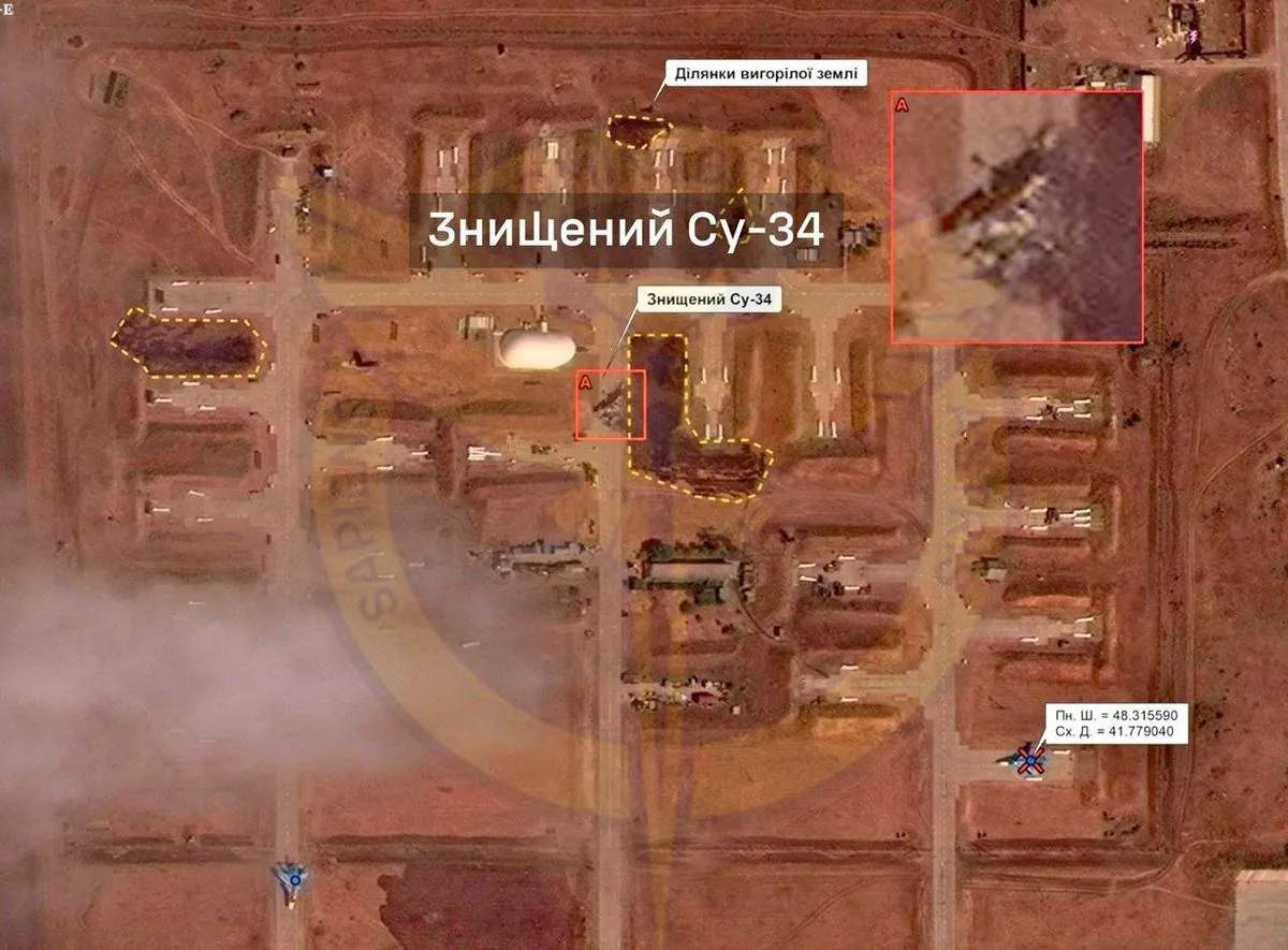 Su-34 and a aviation weapons depot were destroyed: DIU reveals details of hit at Morozovsk airfield