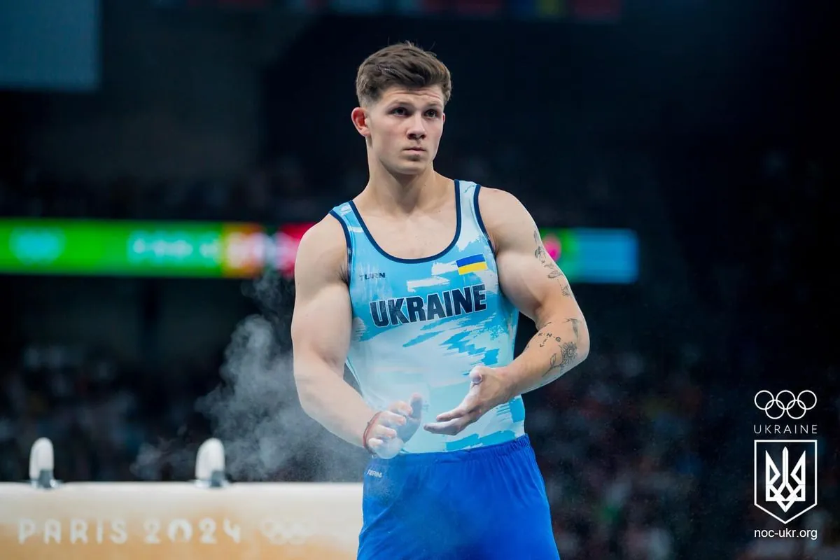 Ukrainian gymnast Kovtun wins silver medal at the 2024 Olympics in parallel bars