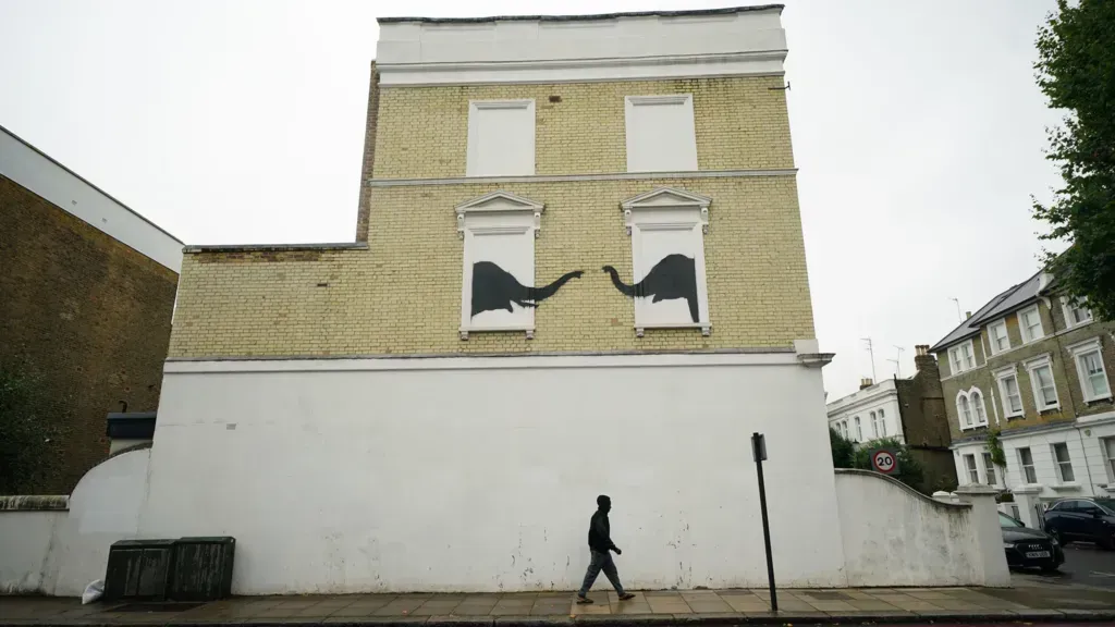 Banksy created two new works in two days