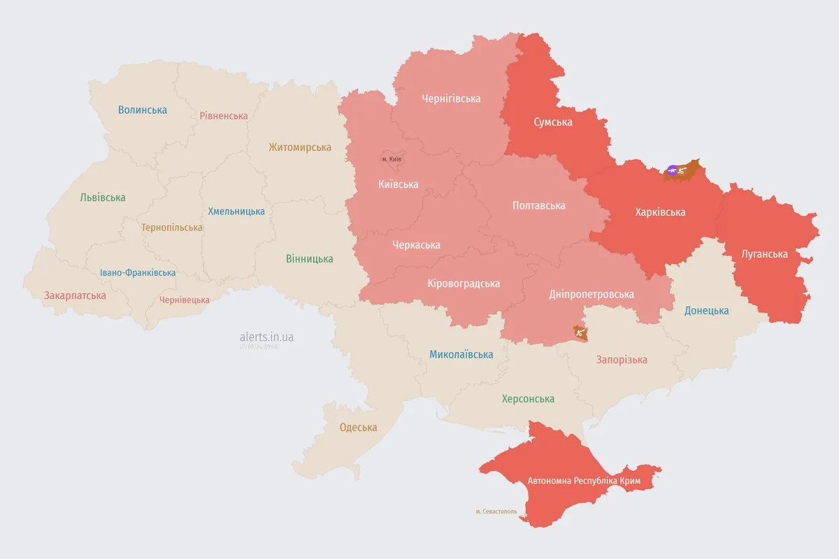 v-kieve-i-neskolkikh-oblastyakh-obyavlena-vozdushnaya-trevoga-vs-vsu-soobshchili-ob-ugroze-ballistiki