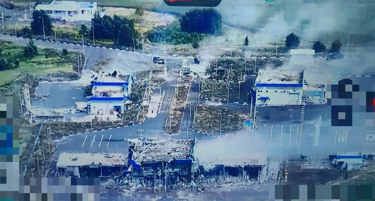 after-russian-claims-of-a-border-breakthrough-satellite-photos-of-the-destroyed-sudzha-border-crossing-point-appear