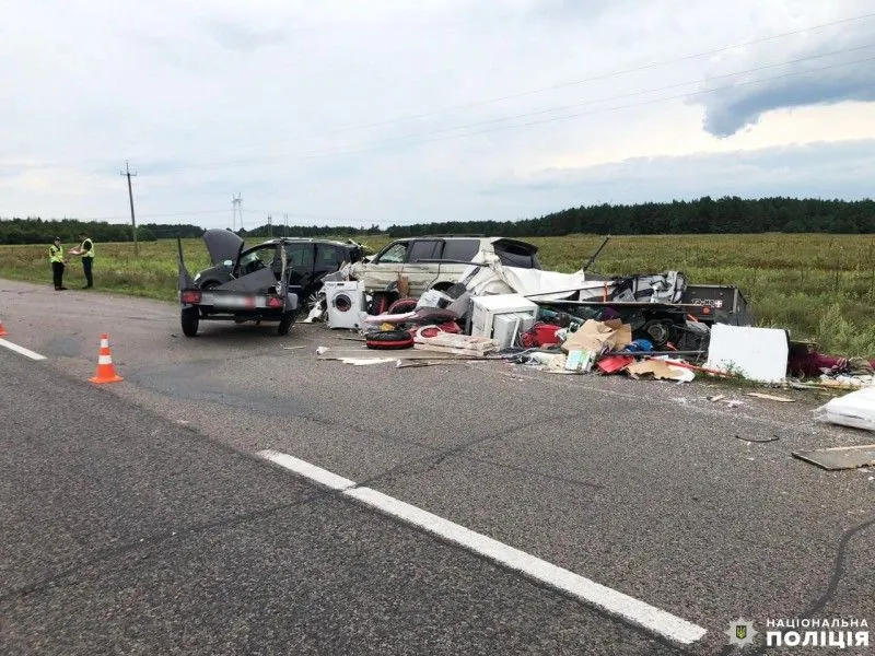 In Rivne region 10 people, including 4 children, were injured in a road accident