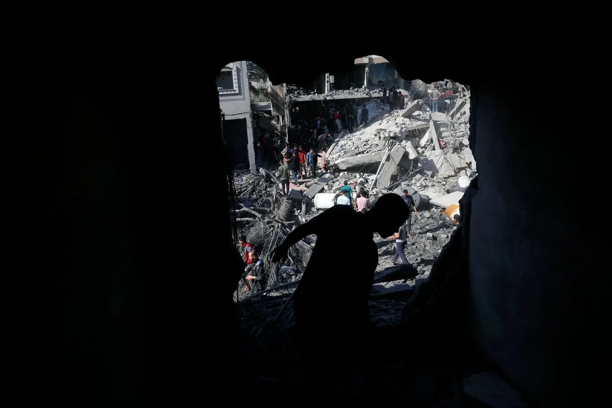 Gaza reports about 100 dead after air strike on school. Israel claims that Hamas targeted there