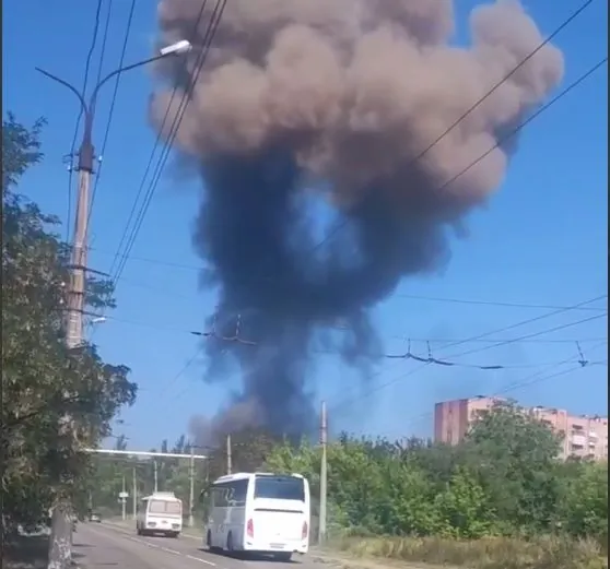 an-explosion-occurred-in-occupied-horlivka-probably-an-attack-on-the-occupiers-base