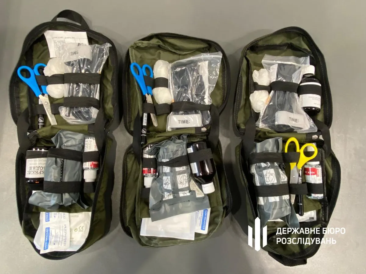 Almost UAH 60 million worth of low-quality first aid kits purchased for military, organizers served suspicion notice - SBI