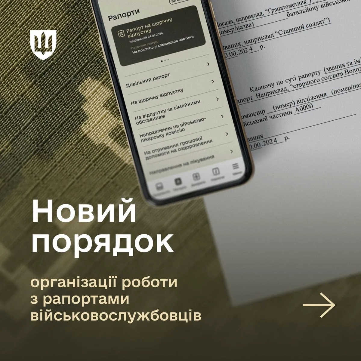 Нові правила подання та розгляду рапортів військових: у Міноборони розповіли деталі