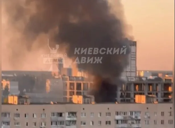 A fire broke out near Darnytskyi railway station in Kyiv - social networks