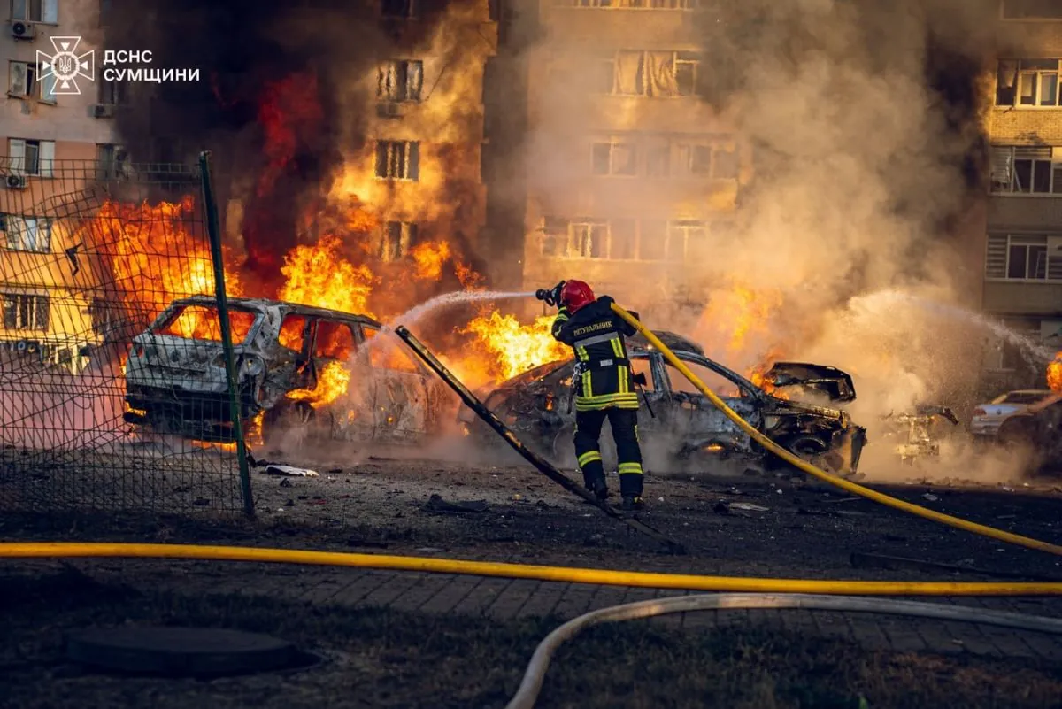 Russian strike on Sumy: rescuers show the consequences of arrival