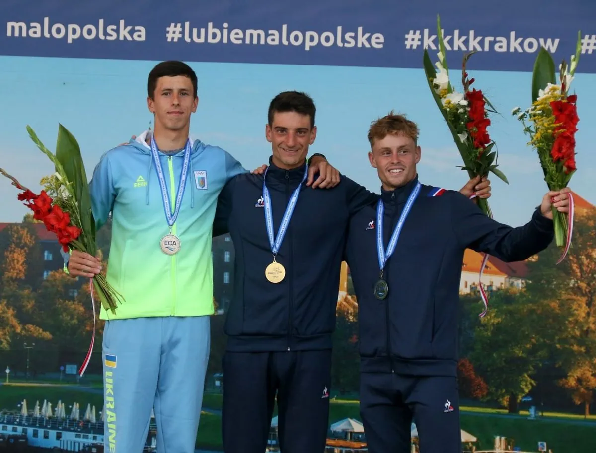 Ukrainian wins historic silver at the European Rowing Slalom Championships