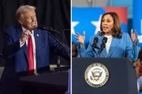 Conservative poll shows Kamala Harris leading Trump in key state