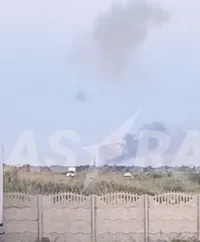 В россии после атаки БПЛА детонируют склады на военном аэродроме: что известно