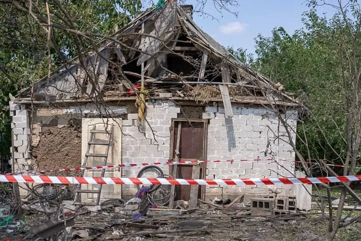 Russian shelling of village in Zaporizhzhia: almost 20 residential buildings destroyed - RMA