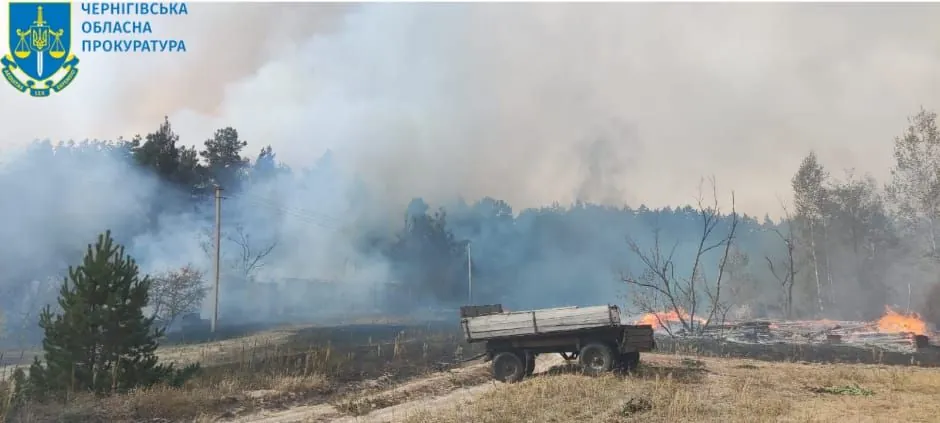 prosecutors-office-russias-strike-destroyed-almost-half-of-chernihiv-regions-village