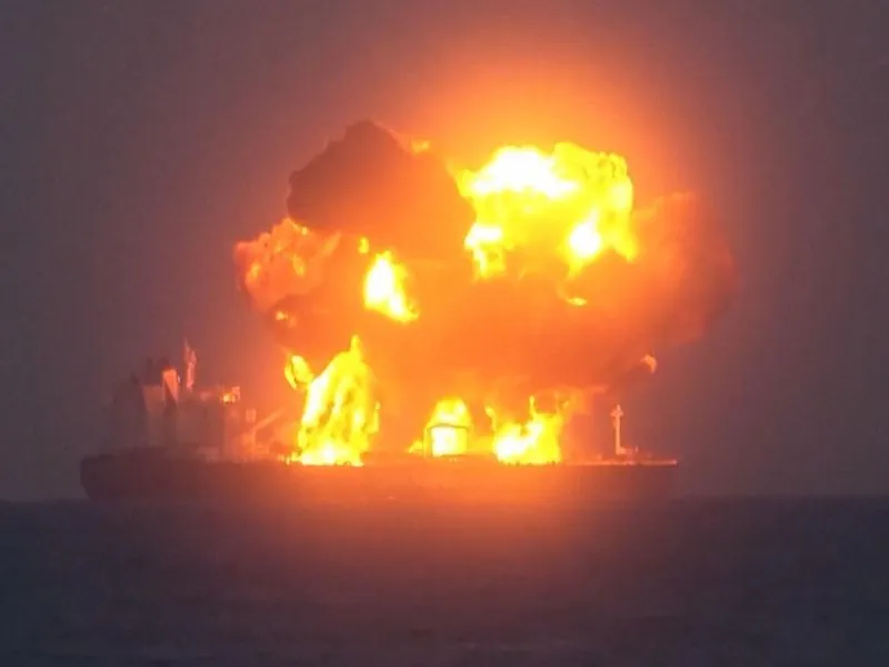 Houthis allowed to tow burning MV Sounion tanker in the Red Sea