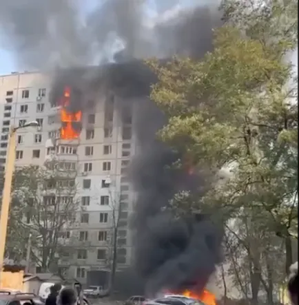 The President's Office showed the consequences of Russia's strike on Kharkiv