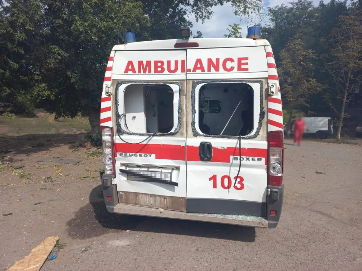 russian-troops-destroy-ambulance-station-in-donetsk-region