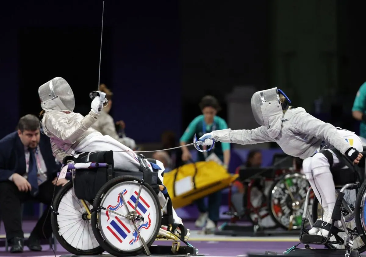 Olena Fedota-Isaeva wins bronze medal in wheelchair fencing at the 2024 Paralympics